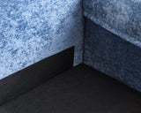 Modular L-Shaped 3-Seat Blue Sectional Couch - Omega Lifestyles