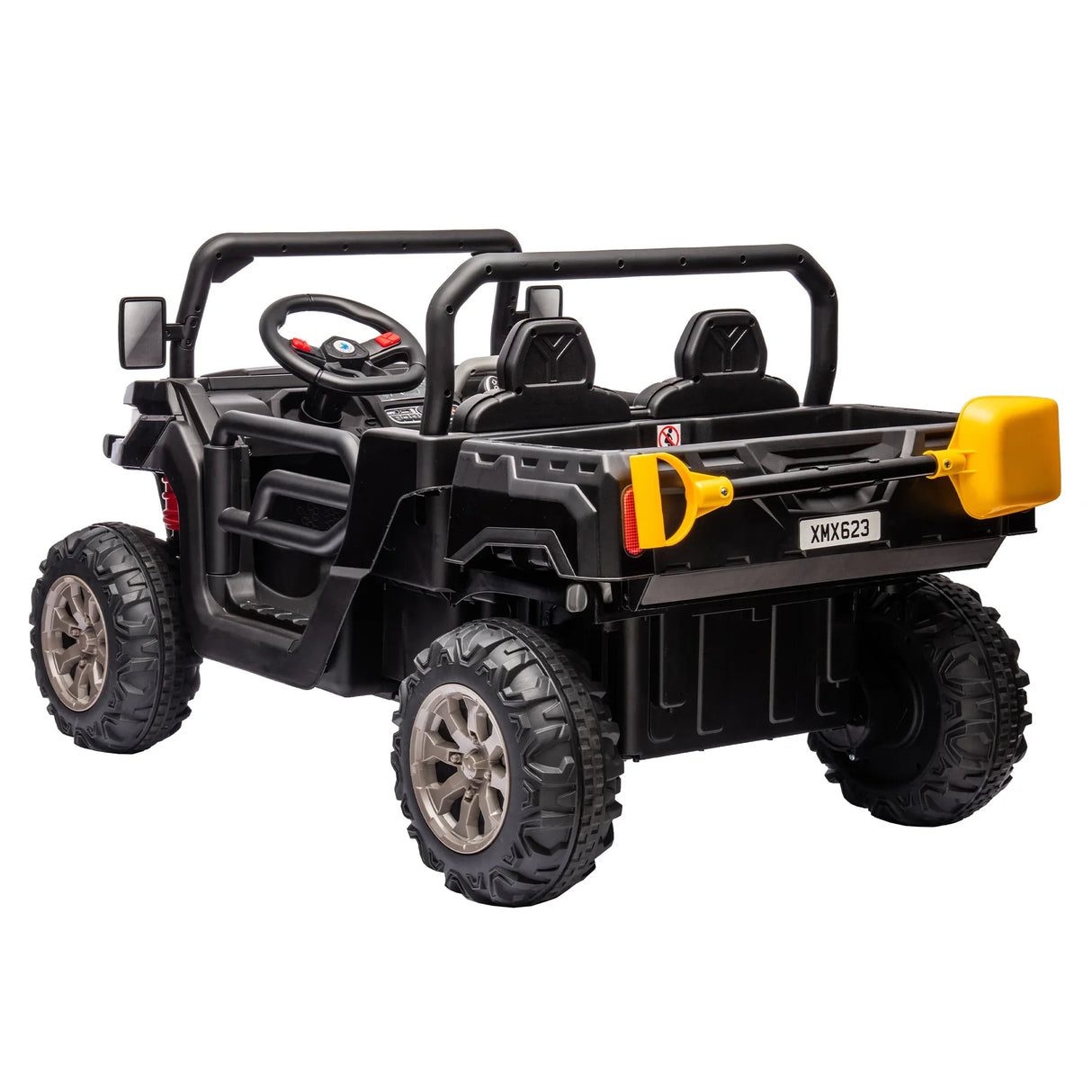 24V Two-Seater Ride On Dump Truck With Remote Control - Omega Lifestyles