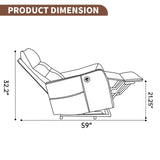 Brown Faux Leather Power Lift Recliner Chair With Massage Heat - Omega Lifestyles