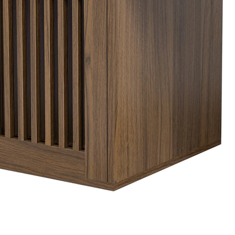 Mid-Century Modern Extendable Walnut Cat Furniture TV Stand - Omega Lifestyles