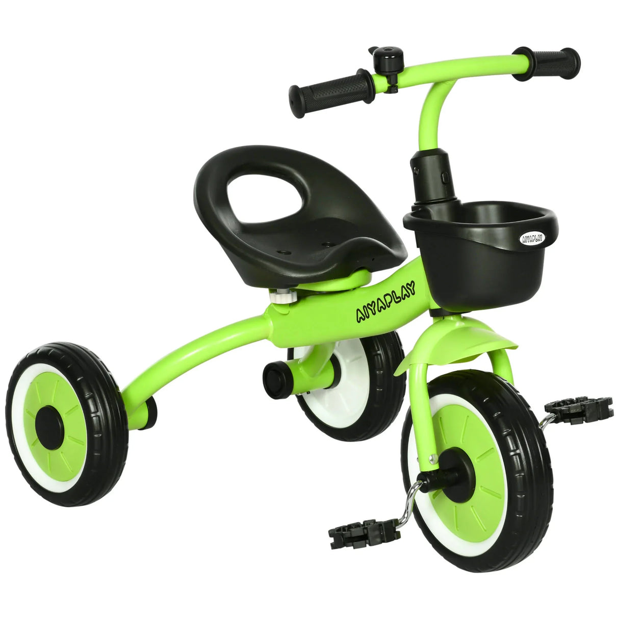 Adjustable Seat Toddler Metal Kids Tricycle With Basket Bell - Omega Lifestyles