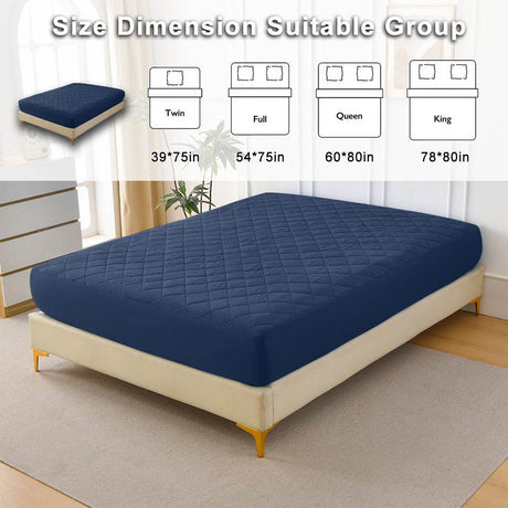Waterproof Quilted Cotton Fitted Sheet Twin - Sleep Galleria