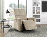 Modern Power Rocker Recliner Velvet Upholstered Chair