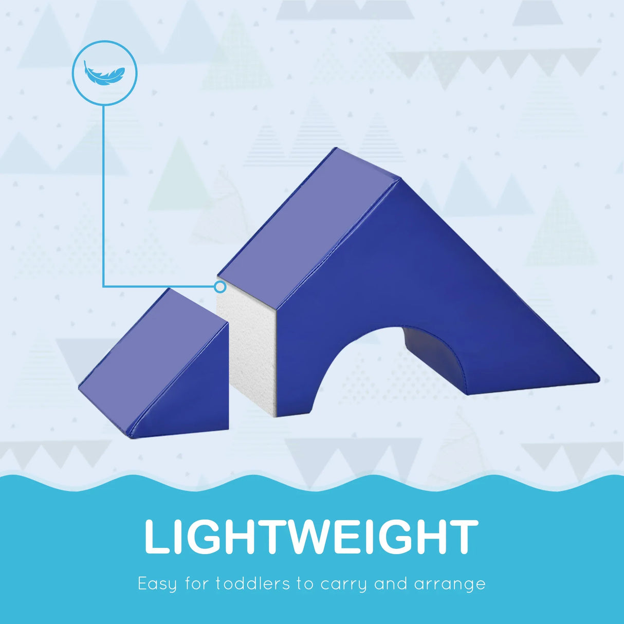 11-Piece Toddler Soft Foam Climbing Blocks Playset - Omega Lifestyles