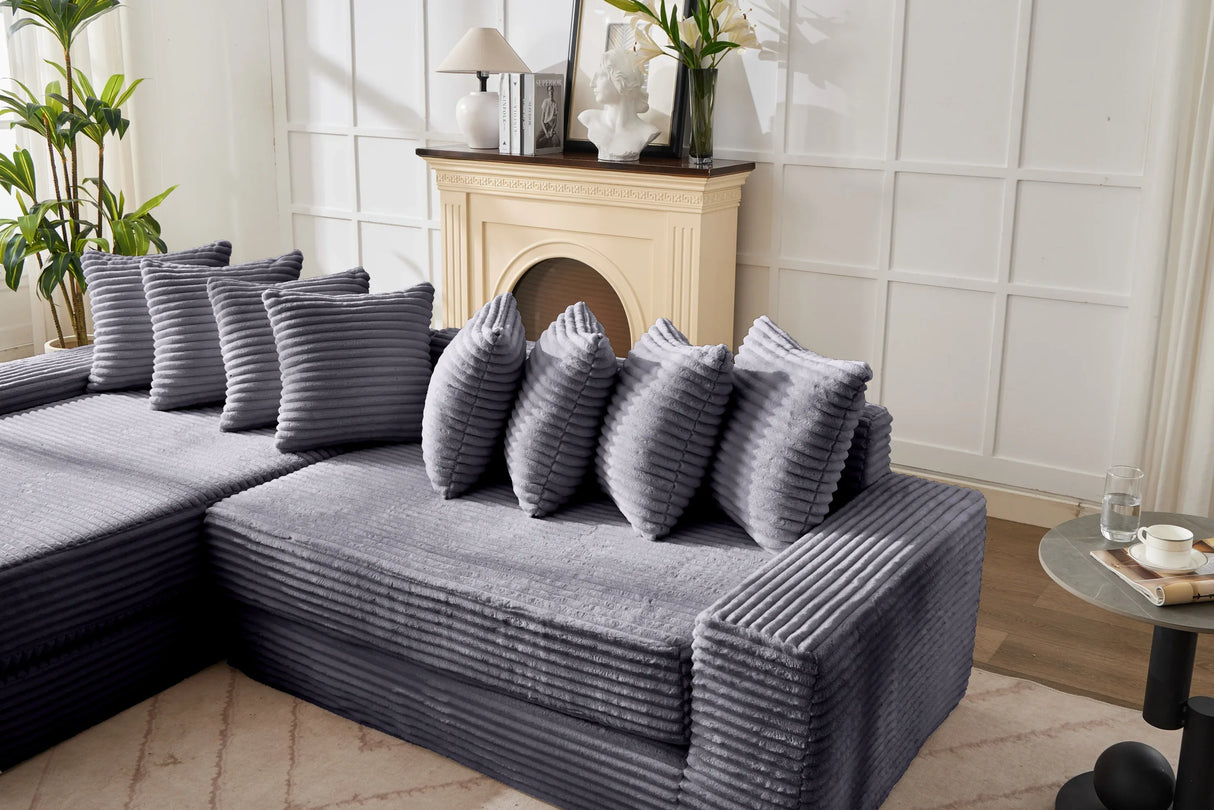 Corduroy Convertible Foldable Floor Sofa Bed - Omega Lifestyles