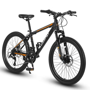 26-Inch Steel Frame Mountain Bike With Shimano 21-Speed - Omega Lifestyles