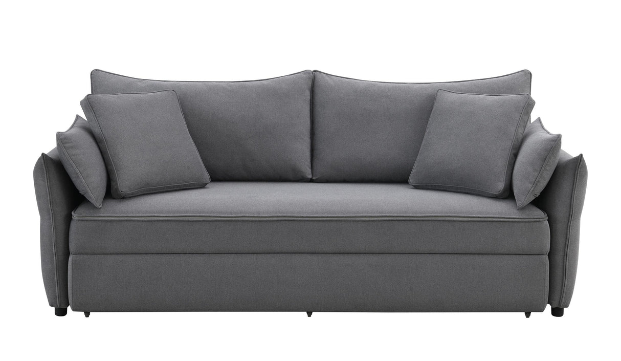 Contemporary Medium-Firm Fabric Pull-Out Sofa Sleeper With Storage - Omega Lifestyles