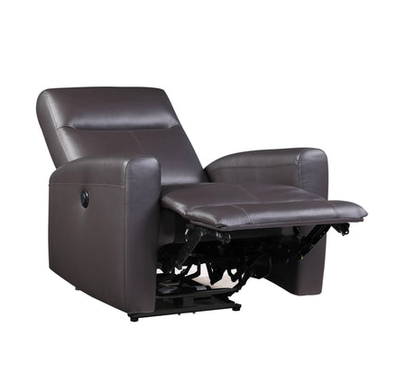 Top Grain Leather Match Power Motion Recliner - Omega Lifestyles