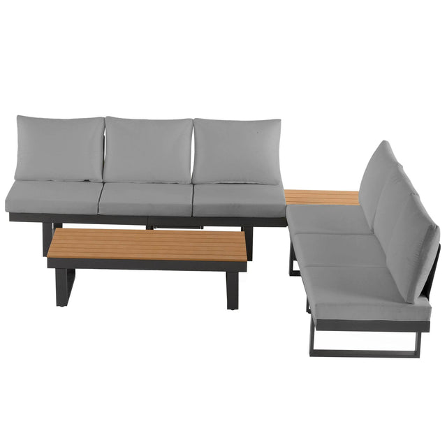Adjustable Reclining Outdoor Sectional Patio Furniture Set - Omega Lifestyles