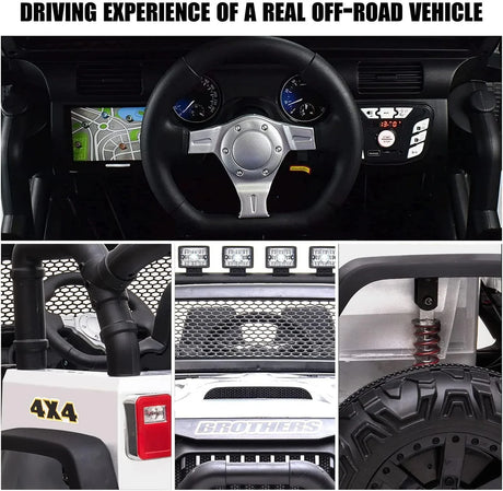 12V Pink 2-Seater Kids Electric Ride-On Car Truck - Omega Lifestyles