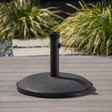 Concrete Black Outdoor Patio Umbrella Base Stand