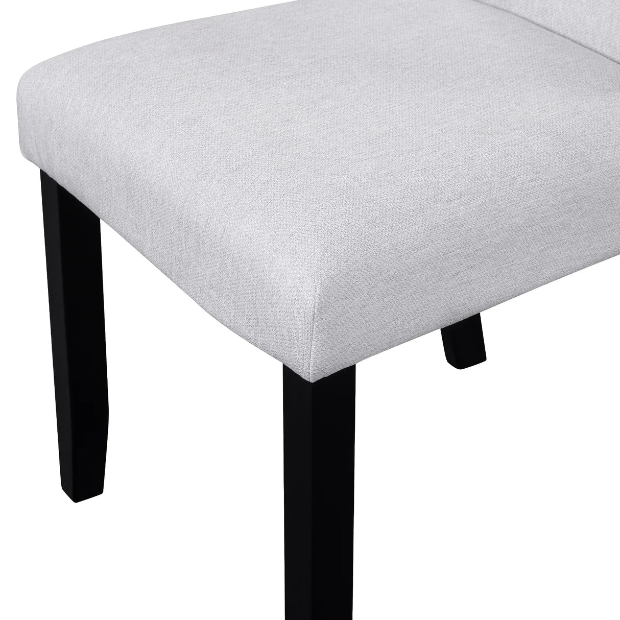 5-Piece Round Solid Wood Dining Table Set With Upholstered Chairs - Omega Lifestyles