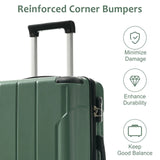 Set of 3 Lightweight Durable ABS Hard Shell Luggage - Omega Lifestyles