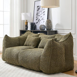 Dual Chenille Bean Bag Chair With High Resilience Foam Core - Omega Lifestyles