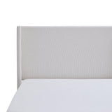 Queen Upholstered Wingback Bed Frame With Boucle Fabric - Omega Lifestyles