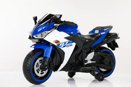 12V Kids Electric Ride On Motorcycle With Training Wheels - Omega Lifestyles