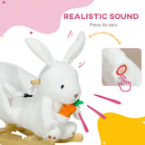 Rabbit Ride-On Rocking Horse With Sounds And Pedals - Omega Lifestyles