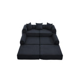 Convertible Corduroy Memory Foam Folding Sofa Bed - Omega Lifestyles