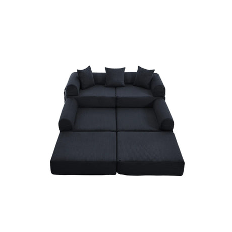 Convertible Corduroy Memory Foam Folding Sofa Bed - Omega Lifestyles