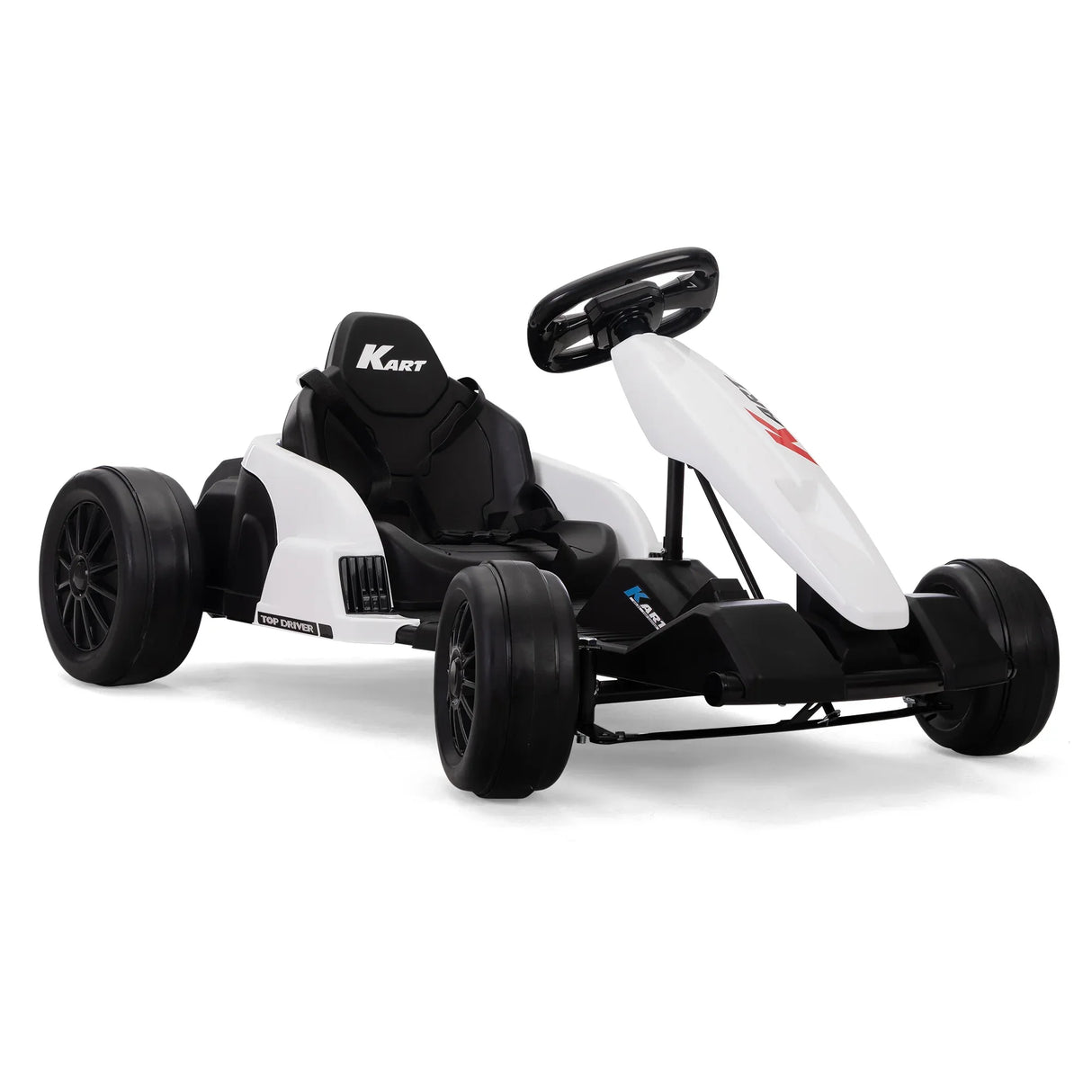 Electric Kids Ride-On Go-Kart With Music and Safety Gear - Omega Lifestyles