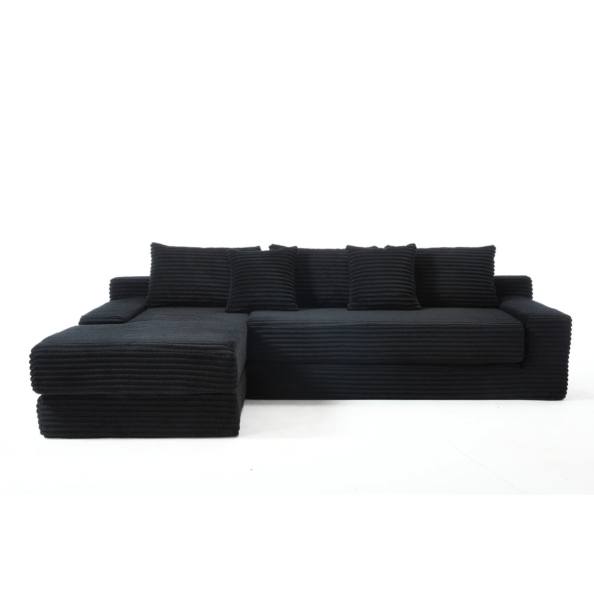 Modern L-Shaped Memory Foam Sectional Couch With Steel Frame - Omega Lifestyles