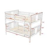 Full Over Full Solid Wood Gray Bunk Bed - Omega Lifestyles