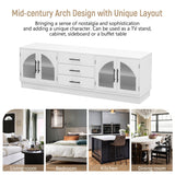 Modern Minimalist White MDF TV Stand With Storage - Sleep Galleria