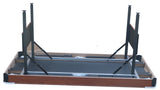 Foldable Indoor Pool Table With Blue Velvet Cloth - Omega Lifestyles