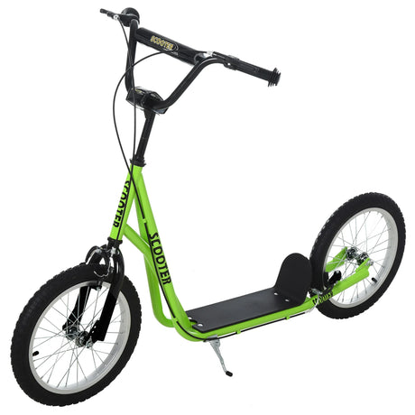 Youth Adjustable Handlebar Kick Scooter With Inflatable Tires - Omega Lifestyles