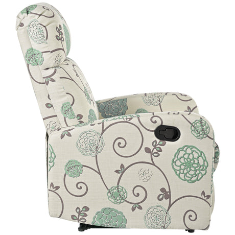 Manual Recliner Chair With Adjustable Backrest And Plush Upholstery - Omega Lifestyles