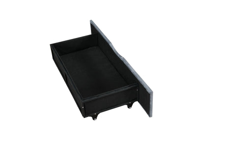 Twin Upholstered Velvet Wood Storage Daybed Frame - Omega Lifestyles