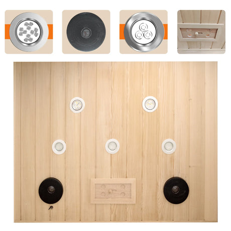 Hemlock Two-Person Low EMF Far Infrared Sauna Room - Omega Lifestyles