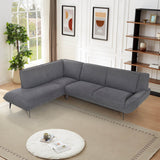Large Soft Combination Sofa With Two-Tone Fabric - Omega Lifestyles