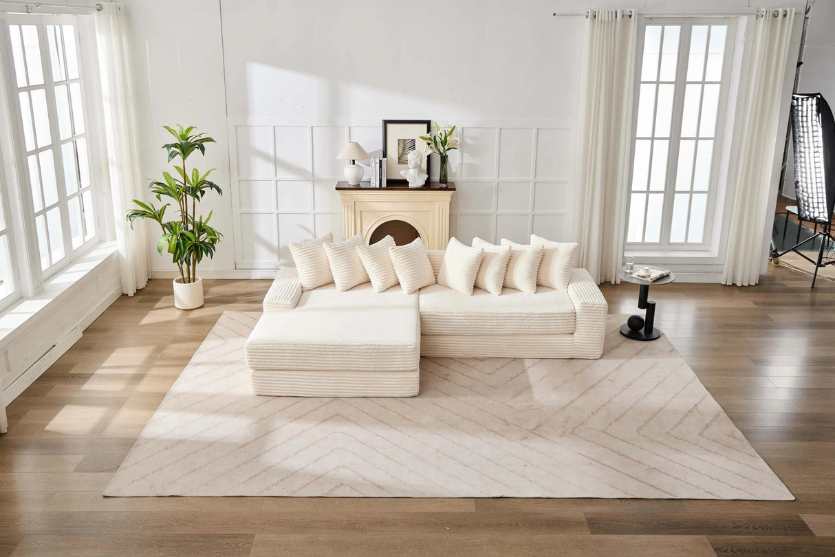 Convertible Corduroy Foldable Floor Sofa Bed - Omega Lifestyles