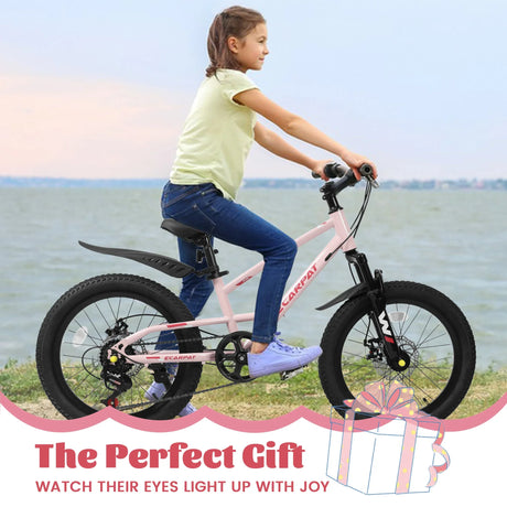 20-Inch Kids Mountain Bike With 7-Speed Front Suspension - Omega Lifestyles