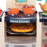 Kids Large Pretend Play Kitchen Set With Lights Sounds - Omega Lifestyles