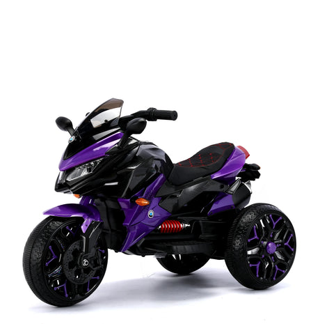 12V Kids Ride-On Motorcycle With PU Seat Training Wheels - Omega Lifestyles