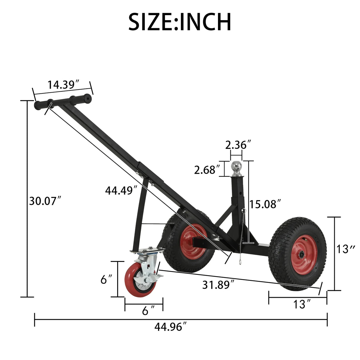 Heavy Duty Adjustable Height Trailer Dolly Mover - Omega Lifestyles