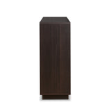 Espresso Synthetic Wood Wine Cabinet With Rack - Omega Lifestyles