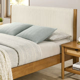 Vichy 4-Piece Queen Corduroy Upholstered Bedroom Set - Omega Lifestyles