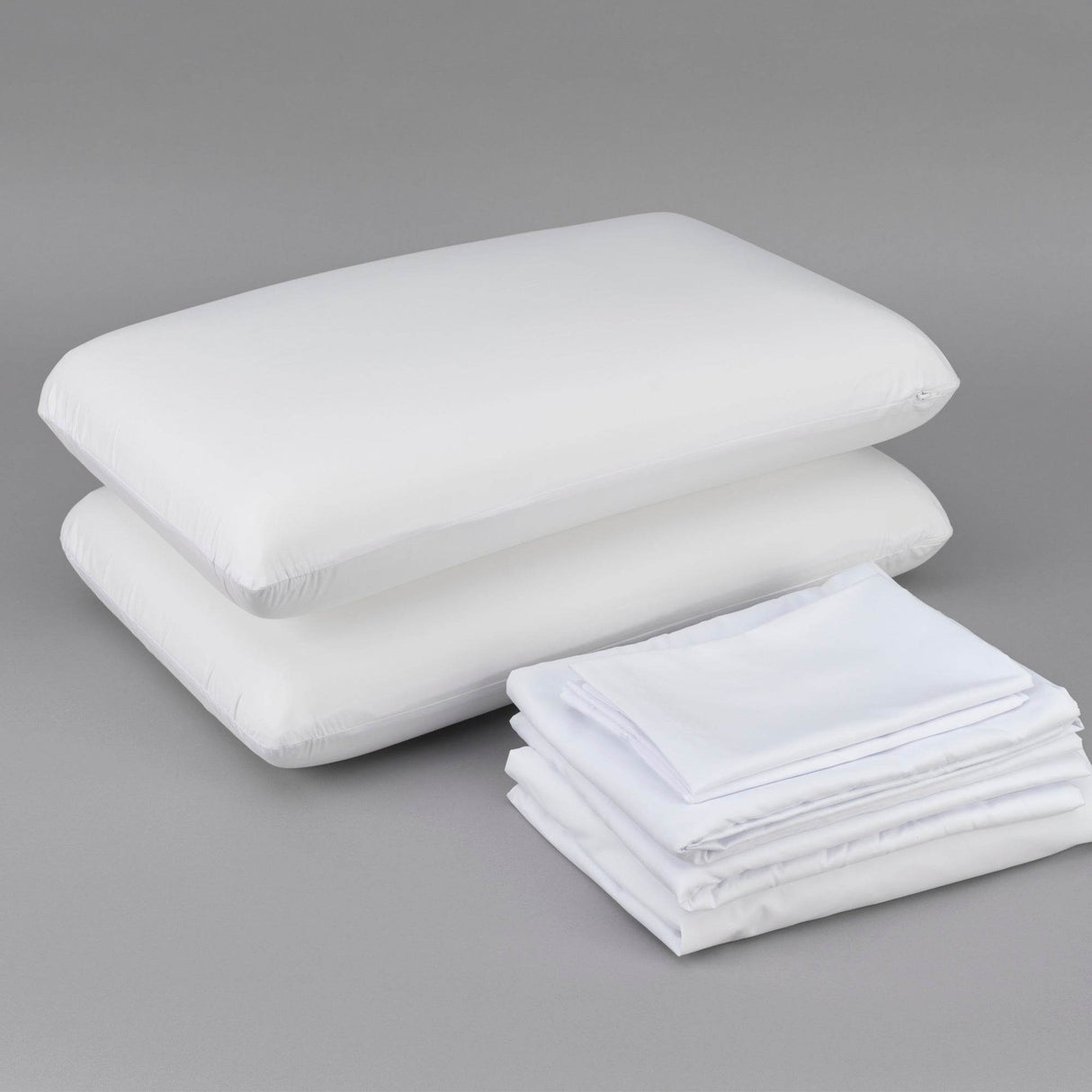 Cooling Cotton Bedding Bundle With Memory Foam Pillows - Sleep Galleria