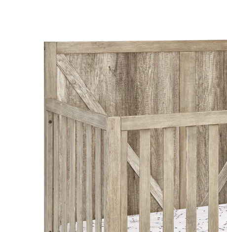 4-in-1 Convertible Solid Wood Barnside Crib Chestnut - Omega Lifestyles