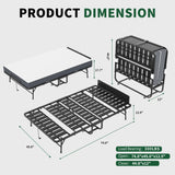 Twin Medium 5-Inch Memory Foam Folding Bed Frame - Omega Lifestyles