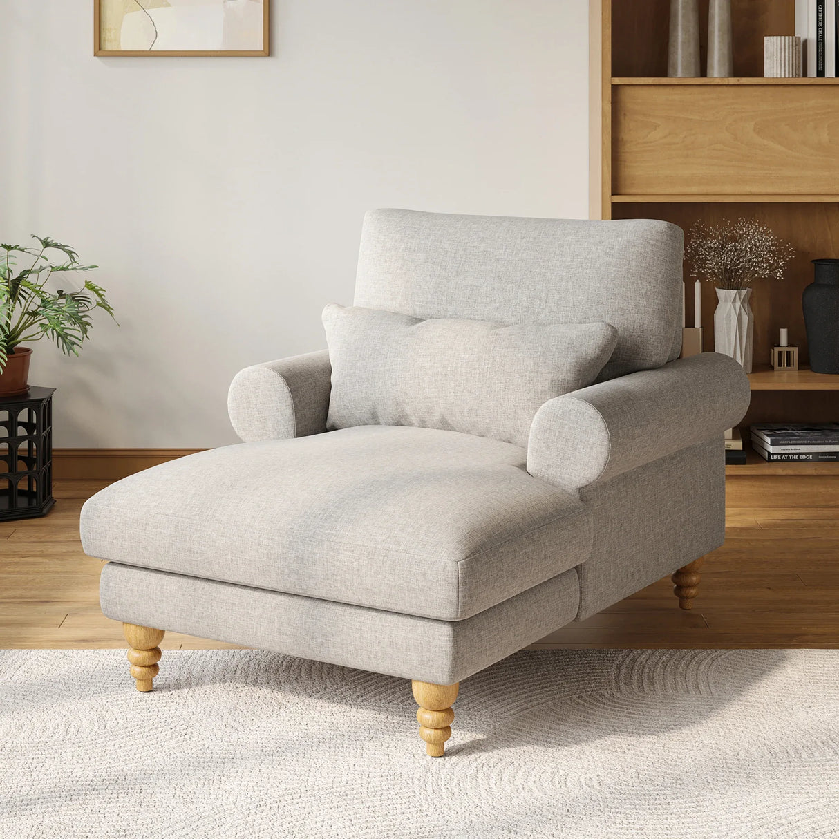 Adjustable Upholstered Chaise Lounge With Lumbar Support - Omega Lifestyles