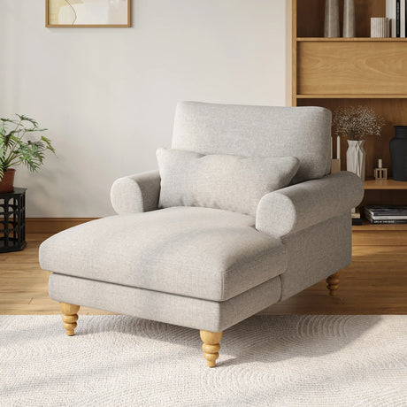 Adjustable Upholstered Chaise Lounge With Lumbar Support - Omega Lifestyles