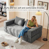 Memory Foam Convertible Sofa Bed With Chenille Upholstery - Omega Lifestyles