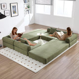 Convertible Folding Corduroy Memory Foam Sofa Bed - Omega Lifestyles