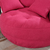 Modern Chenille Sponge Circular Sleeper Chair With Pillows - Omega Lifestyles