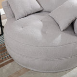 Modern Chenille Circular Foam Sponge Sleeper Chair - Omega Lifestyles