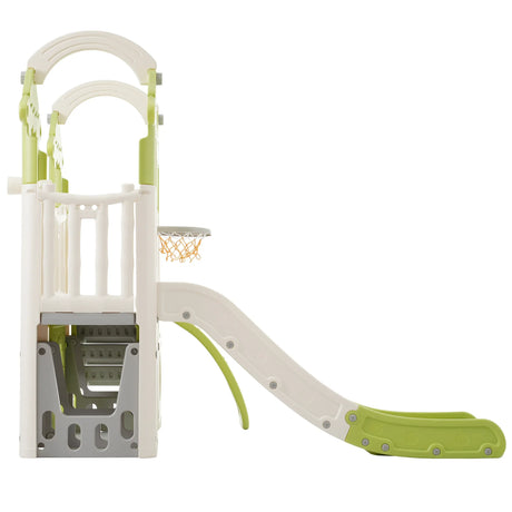 8-in-1 Toddler Freestanding Slide Climber Playset - Omega Lifestyles